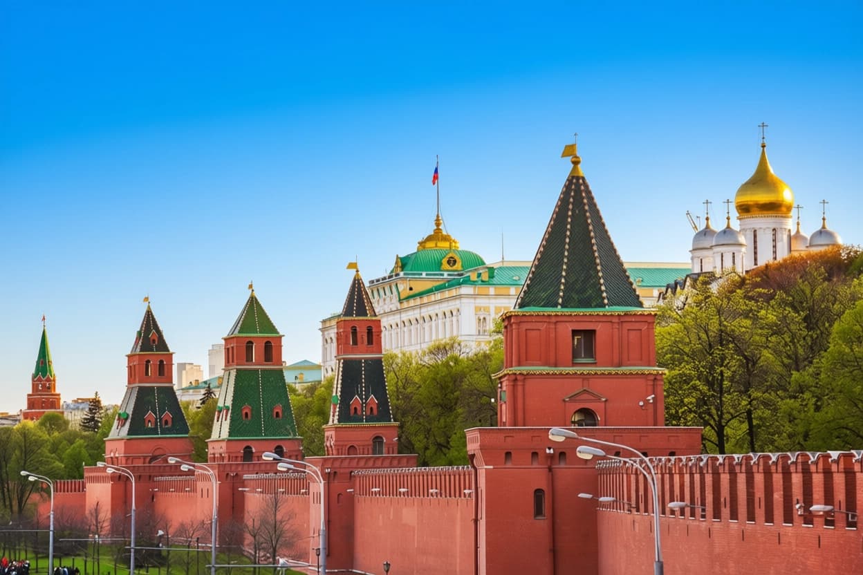 Кремль и башни Кремлёвская стена и башни