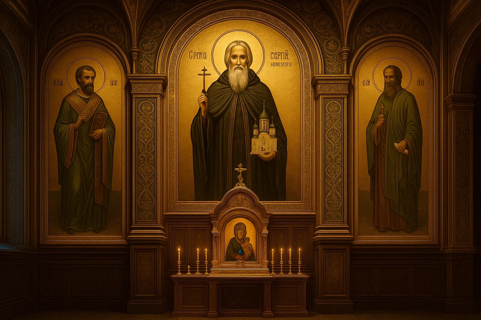 Троице-Сергиева лавра Интерьер Троице-Сергиевой лавры